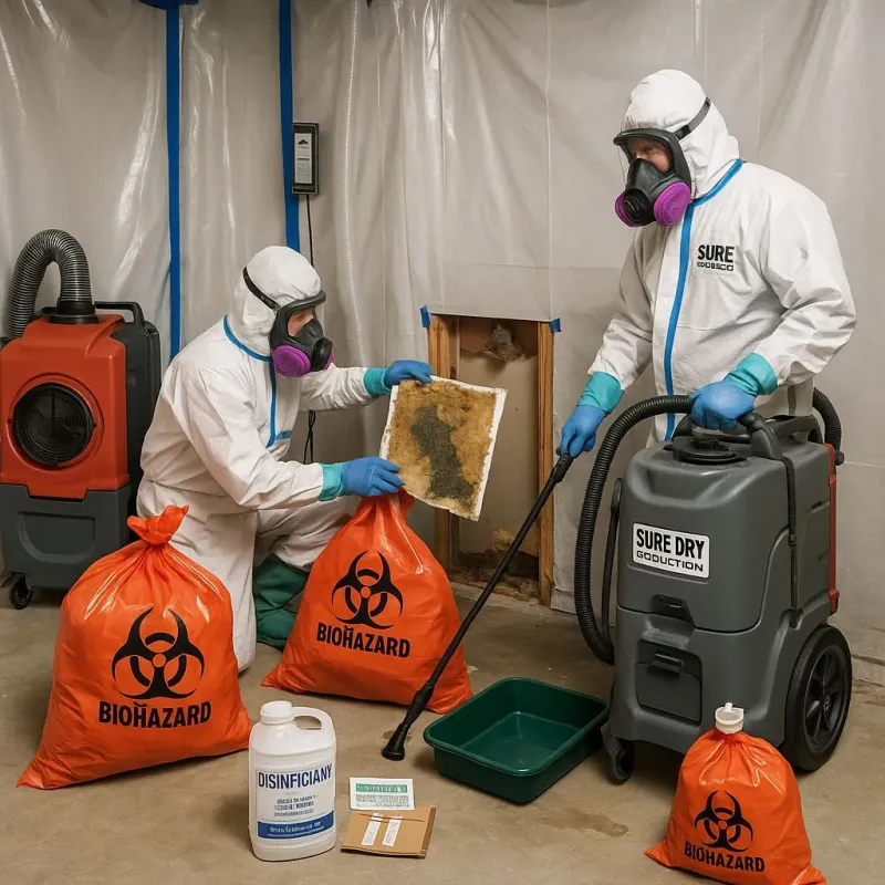 Contaminated Water Handling Protocols process in Green Meadows, OH